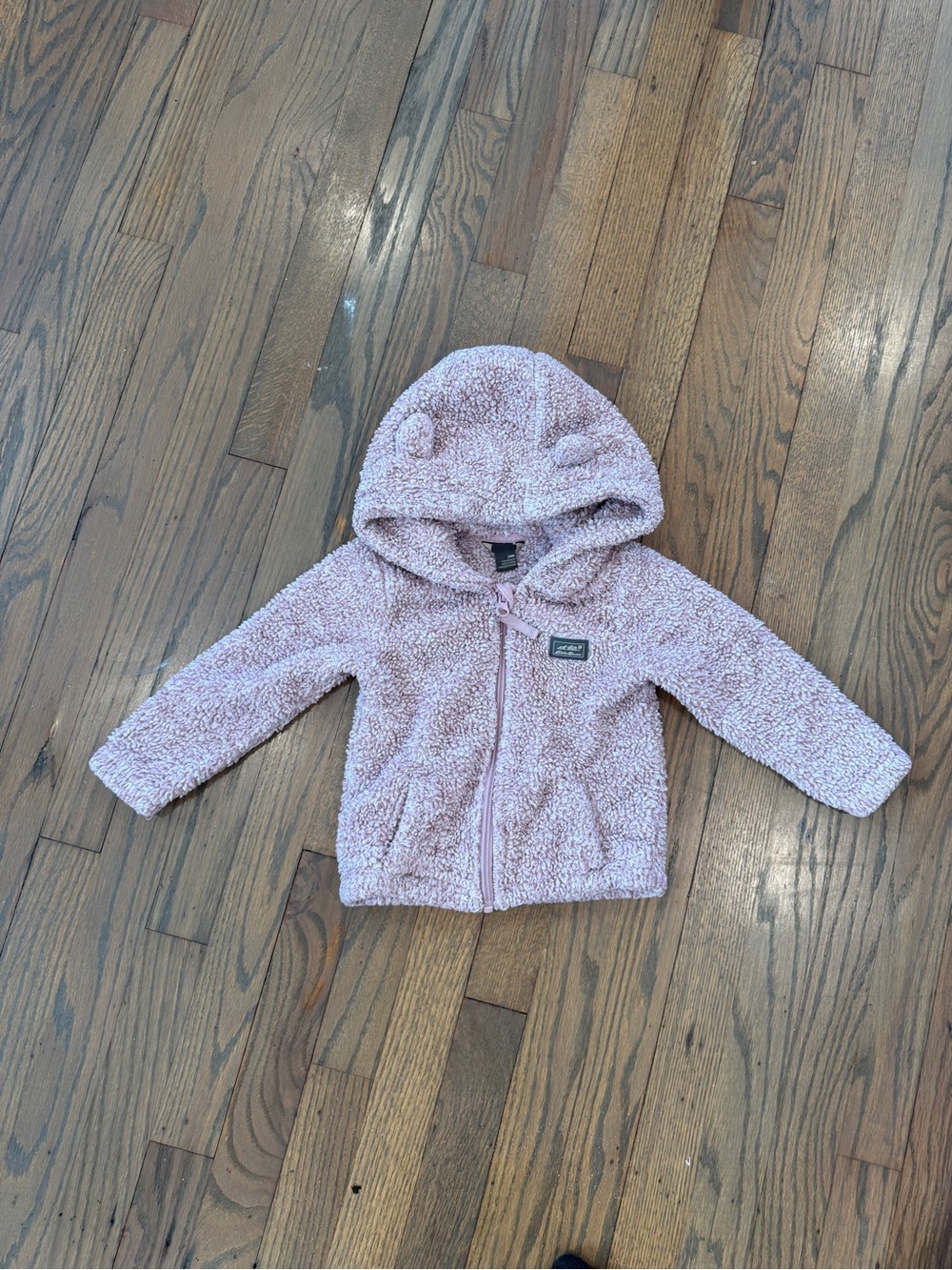 Cozy Pink Sherpa zip up for Kids - Hooded Zip Jacket